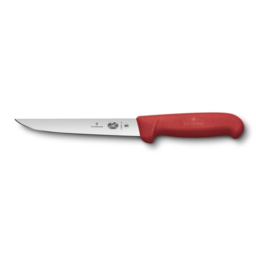 Нож обвалочный VICTORINOX Fibrox с прямым лезвием 15 см, красный - фото 355565