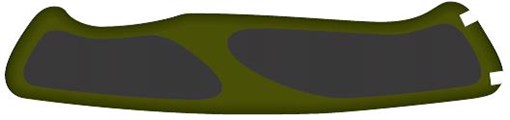 Задняя накладка для ножей VICTORINOX 130 мм, нейлоновая, зелёно-чёрная - фото 355601