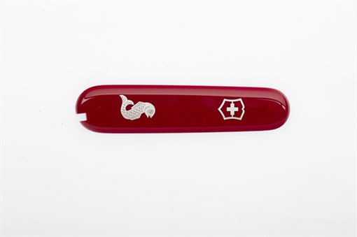 Передняя накладка для ножей VICTORINOX Fisherman и Angler 91 мм, пластиковая, красная - фото 355604