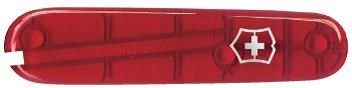 Передняя накладка для ножей VICTORINOX 84 мм, пластиковая, полупрозрачная красная - фото 355614