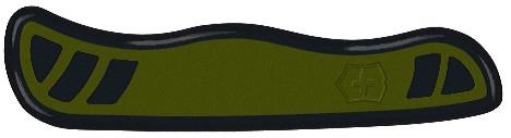 Передняя накладка для ножа VICTORINOX Swiss Soldier's Knife 08 111 мм, нейлоновая, зелёно-чёрная - фото 355617