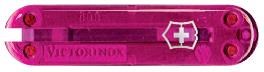 Передняя накладка для ножей VICTORINOX 58 мм, пластиковая, полупрозрачная розовая - фото 355627