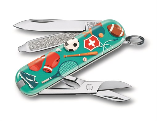 Нож-брелок VICTORINOX Classic "Sports World", 58 мм, 7 функций - фото 355704