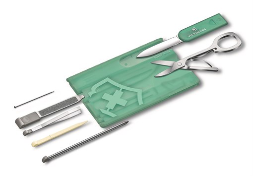 Швейцарская карточка VICTORINOX Classic Fresh Energy SE 2020, 10 функций, мятный цвет - фото 355865