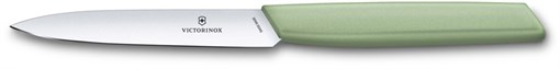 Нож для овощей VICTORINOX Swiss Modern, 10 см, нержавеющая сталь / синтетический материал, зелёный - фото 356694