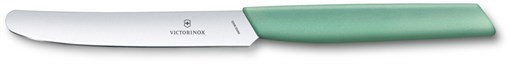 Нож столовый VICTORINOX Swiss Modern, лезвие 11 см с прямой кромкой, мятно-зелёный - фото 356724