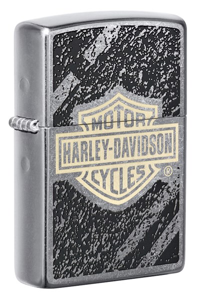 Зажигалка ZIPPO Harley-Davidson® с покрытием Street Chrome™, латунь/сталь, серебристая, 38x13x57 мм - фото 357074