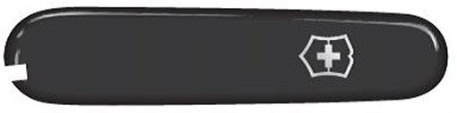 Передняя накладка для ножей VICTORINOX 91 мм, пластиковая, чёрная - фото 357493