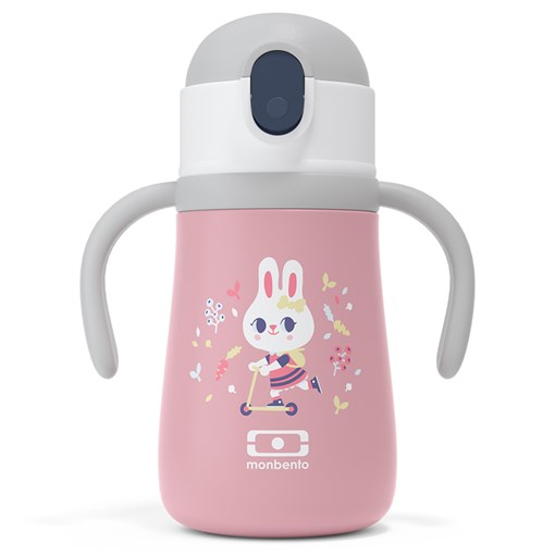 Термос детский mb stram 360 мл pink bunny - фото 359642