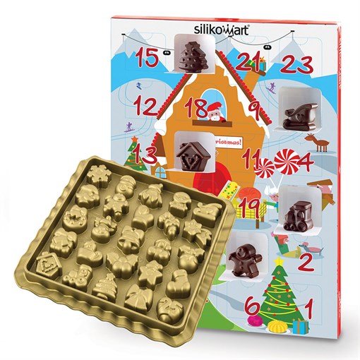 Форма для приготовления конфет xmas countdown, 39 х 23 х 3,5 см, силиконовая - фото 365865