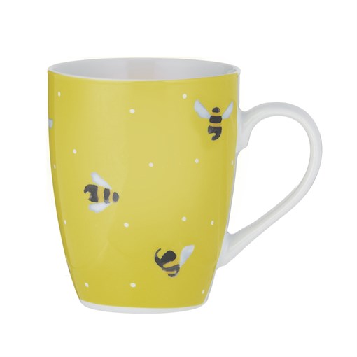 Кружка sweet bee 380 мл желтая - фото 366020