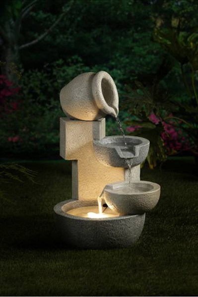 Фонтан декоративный "Кувшины Модерн" с подсветкой - фото 369591