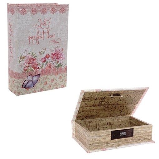 Шкатулка-книга c кодовым замком, L16 W7 H24 см - фото 369984