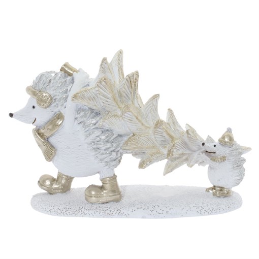 Фигурка декоративная "Ежики", L12 W4 H8,5 см - фото 372459