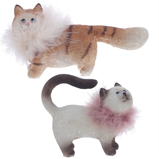 Фигурка декоративная "Кошка", L12,5 W5 H11,5 см, 2в. - фото 375321