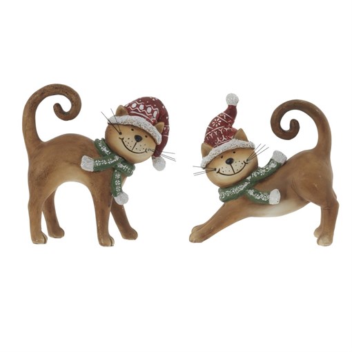 Фигурка декоративная "Кошка",  L13 W5,5 H15 см, 2в. - фото 375389