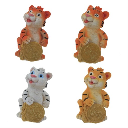 Фигурка декоративная "Тигр", L5,5 W5 H9 см, 4в. - фото 376065