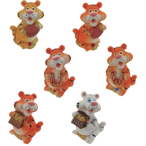 Фигурка декоративная "Тигр", L5,5 W4,5 H9 см, 6в. - фото 376103