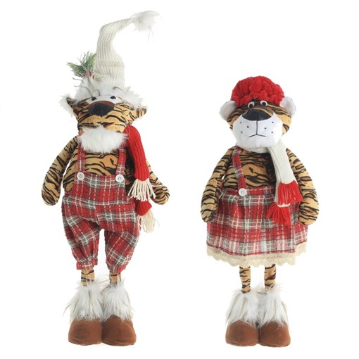 Игрушка набивная "Тигр",  L25 W19 H60 см, 2в. - фото 377107