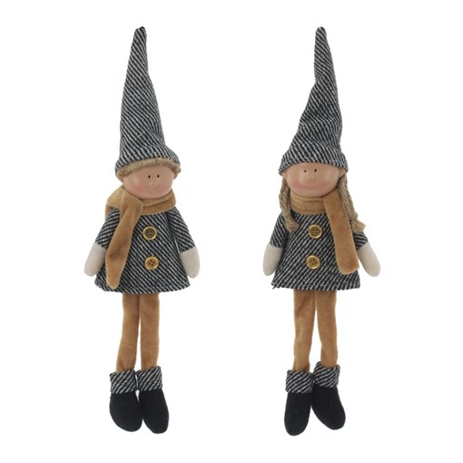 Игрушка набивная "Мальчик"/"Девочка", L8 W6 H32 см, 2в. - фото 377735
