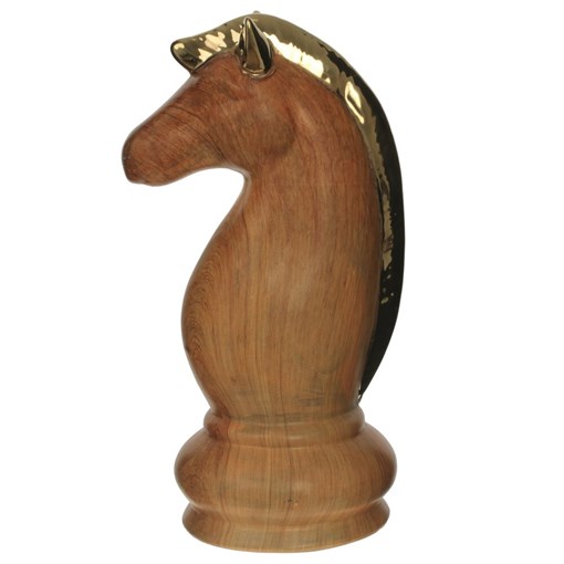 Фигурка декоративная "Шахматный конь", L16 W13 H28 см - фото 381712