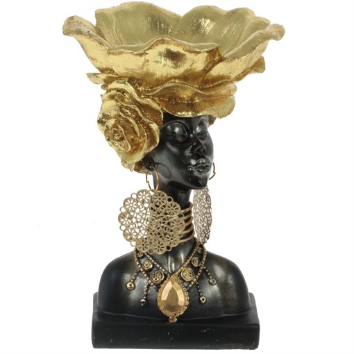 Фигурка декоративная "Африканка", L15,5 W15,5 H23 см - фото 385083