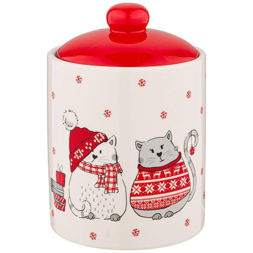 Банка для сыпучих продуктов коллекция "Christmas gift" 10x10x14.2 см - фото 393693
