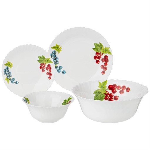 Набор столовый agness berry mood 19пр: 25 см /20 см /15 см /23 см - фото 395814