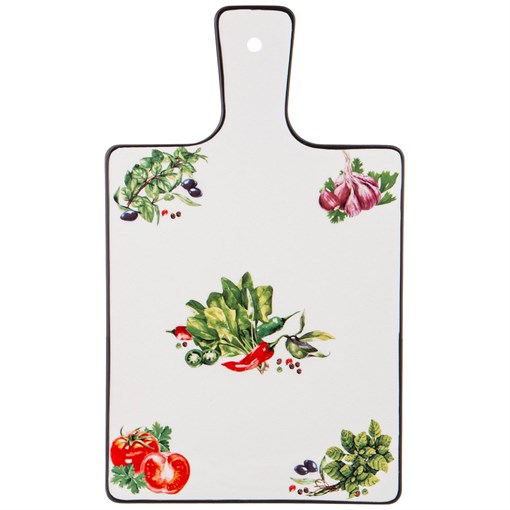 Доска сервировочная с ручкой lefard "Секретные ингредиенты" 30,5*18,5*1 см - фото 397592