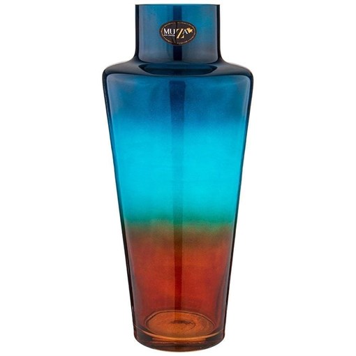 Ваза "Letik blue amber" H=40 см - фото 397634