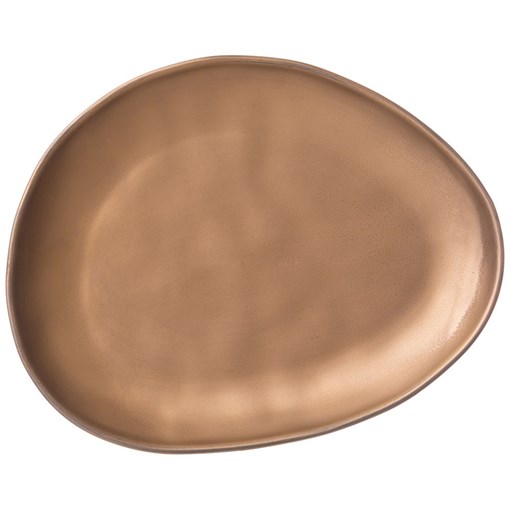 Тарелка обеденная bronco "Bronze" 29*23*3 см - фото 397799
