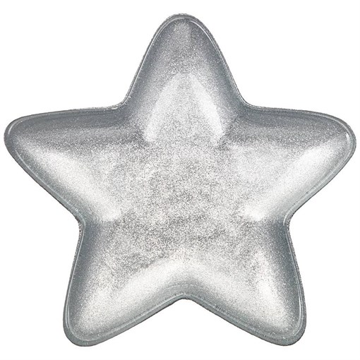 Блюдо "Star" silver shiny 17х17 см - фото 400812
