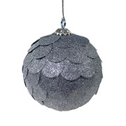 Шар новогодний декоративный paper ball, серебрянный