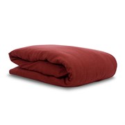 Пододеяльник изо льна бордового цвета essential, 200х200 см