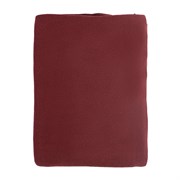 Плед вязаный из хлопка бордового цвета essential, 130х180 см