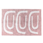 Коврик для ванной go round цвета пыльной розы cuts&pieces, 60х90 см