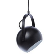 Лампа потолочная ball с подвесом, ?19 см, черная матовая