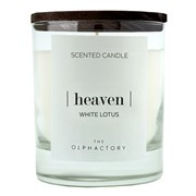 Свеча ароматическая the olphactory, heaven black, Белый лотос, 40 ч