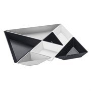 Менажница tangram ready, organic, черно-бело-серая