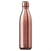 Термос chilly's bottles, chrome, rose gold, 500 мл