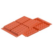 Форма для приготовления вафель waffel classic силиконовая красная