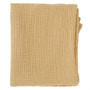 Одеяло из жатого хлопка горчичного цвета из коллекции essential 90x120 см
