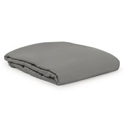Простыня из сатина серого цвета из египетского хлопка из коллекции essential, 240х270 см