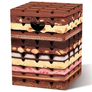 Табурет картонный remember, chocolate