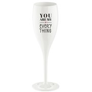 Бокал для шампанского you are my everything, 100 мл, акрил, белый