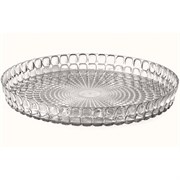 Поднос tiffany, ?35,6 см, акрил, серый