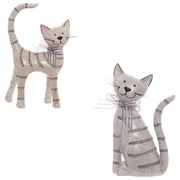 Фигурка декоративная "Кошка", L12,5 W5 H20,5 см, 2в.