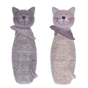 Фигурка декоративная "Кот", L9 W8 H23 см, 2в.