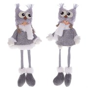 Игрушка набивная "Девочка", L17 W10 H46 см/L17 W10 H23 см, 2в.