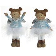 Фигурка декоративная "Девочка", L6,5 W4 H12 см, 2в.